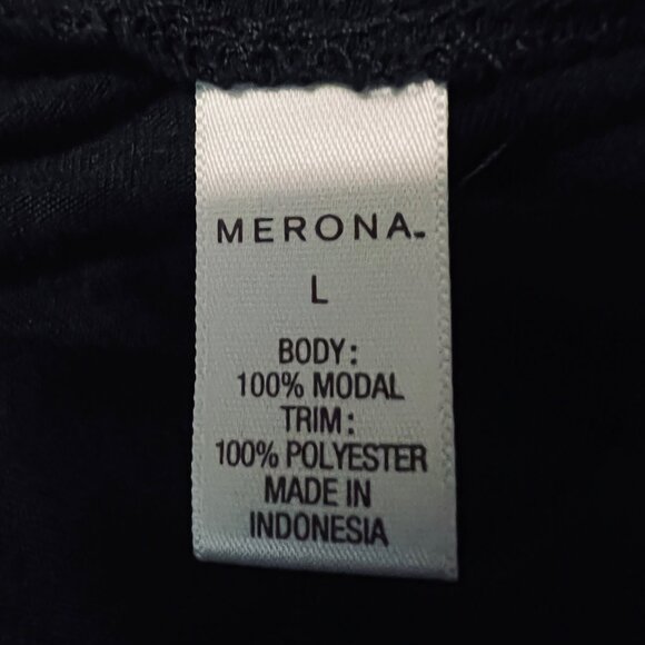 Merona-Women's Size Large-Sleeveless Lace/Pleated Front Long Belted Top-Casual - Picture 15 of 16